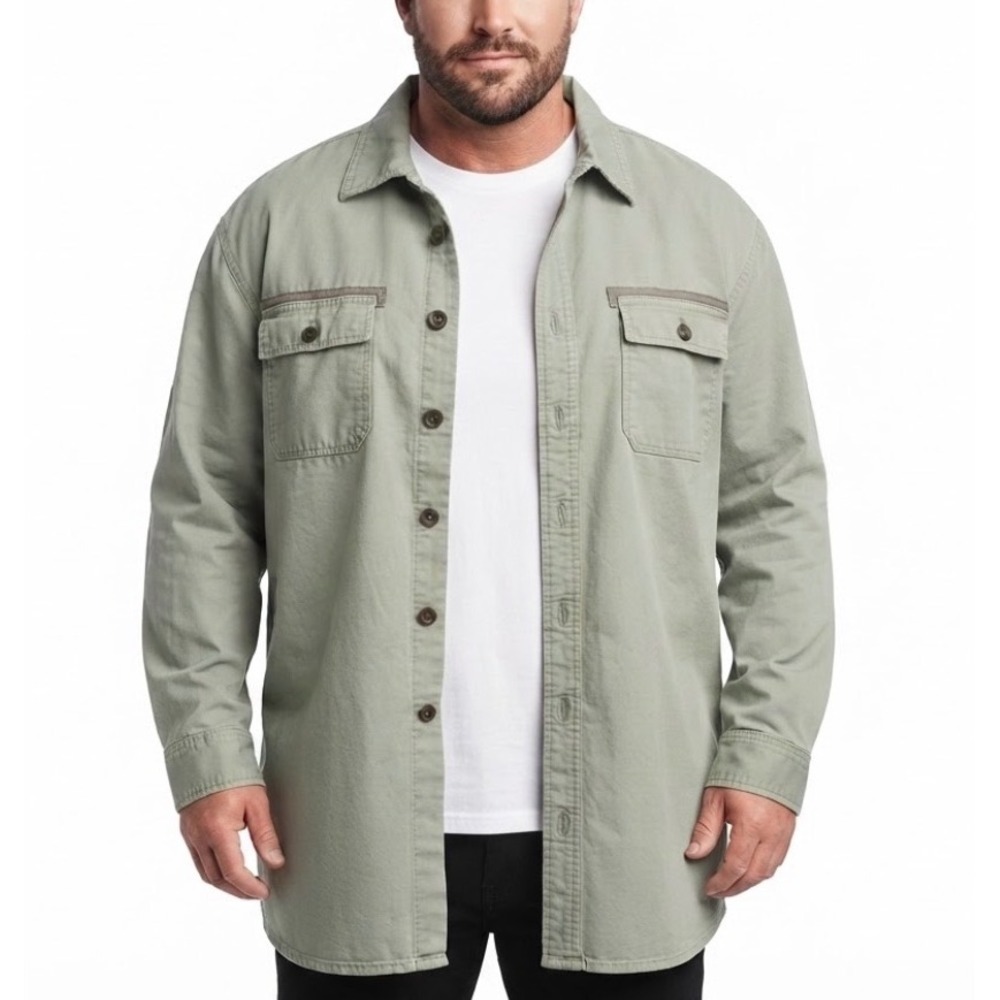 Levis Vintage Ripstop Sherpa Lined Army Jacket Mens XXL Olive Green Utility